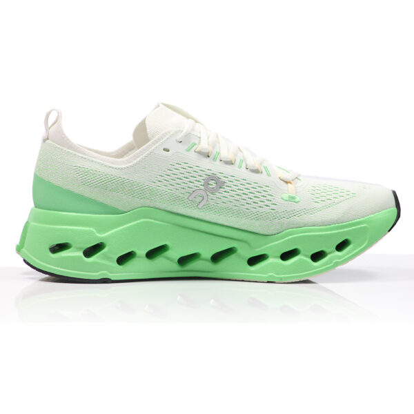 On Cloudsurfer Max Men's Running Shoe - Ivory/Honeydew - Image 2