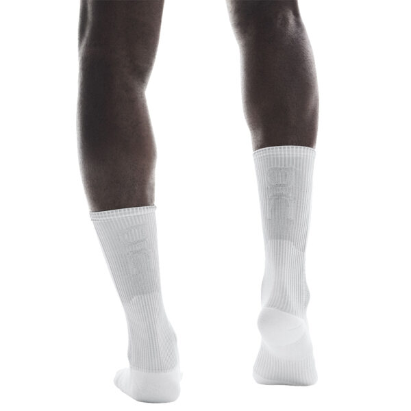 On Running Performance Mid Run Sock - White/Glacier - Image 2