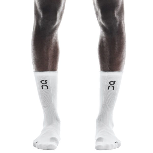On Running Performance Mid Run Sock - White/Glacier - Image 3