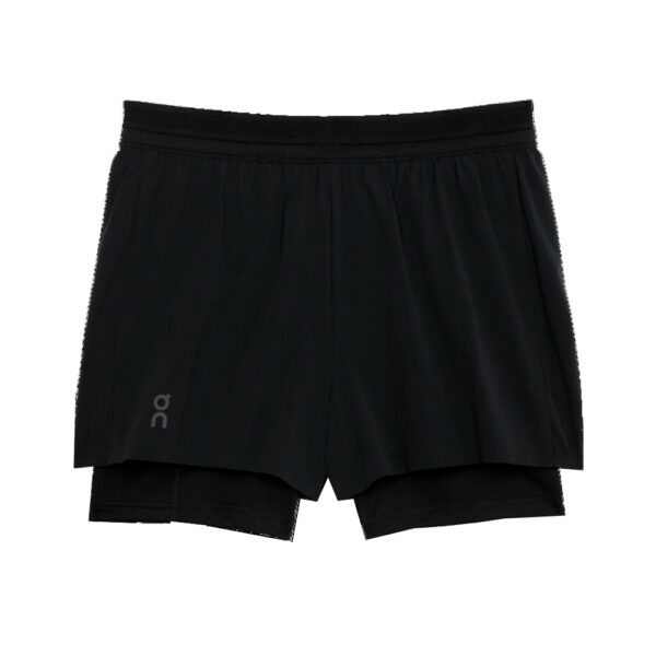 On Running Performance 3inch 2in1 Women's Running Short - Black/Black