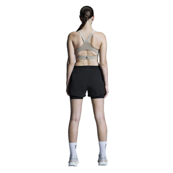 On Running Performance 3inch 2in1 Women's Running Short - Black/Black - Image 3