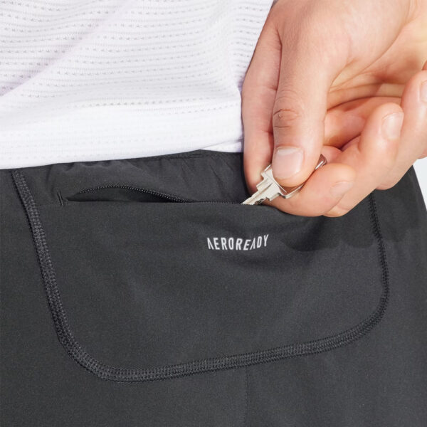 Adidas Own The Run 3 Stripes 7 inch Men's Running Short - Black - Image 6