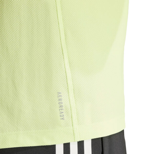 adidas Own The Run 3 Stripes Short Sleeve Men's Running Tee - Hi-Res Yellow - Image 6