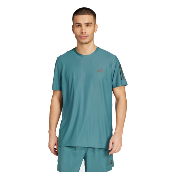 adidas Own The Run 3 Stripes Short Sleeve Men's Running Tee