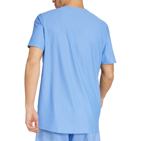 adidas Own The Run 3 Stripes Short Sleeve Men's Running Tee - Blue Fusion