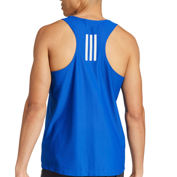 adidas Own the Run Men's Running Tank blue back