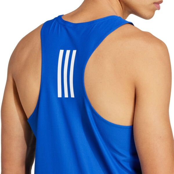 adidas Own the Run Men's Running Tank - Royal Blue - Image 5