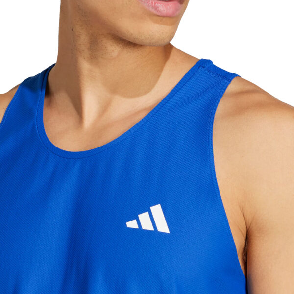 adidas Own the Run Men's Running Tank - Royal Blue - Image 4