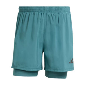 Adidas Own The Run 2in1 Men's Running Short - Preloved Teal