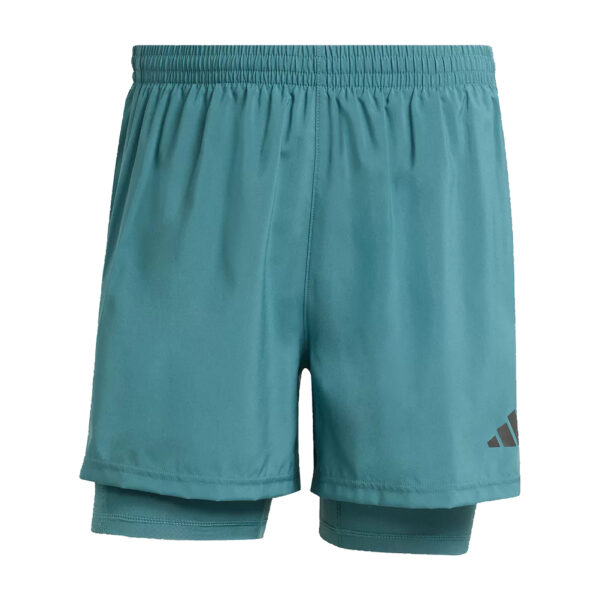 Adidas Own The Run 2in1 Men's Running Short - Preloved Teal